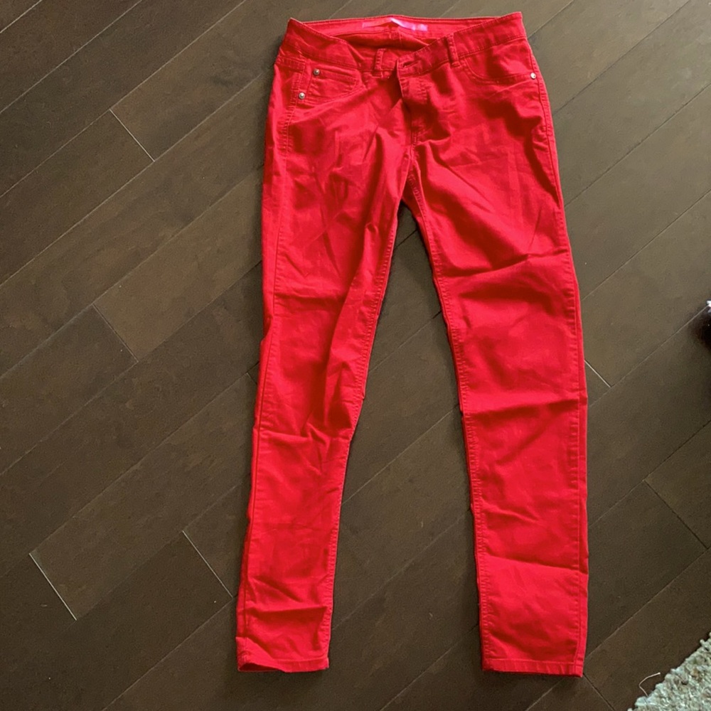 Red jeans